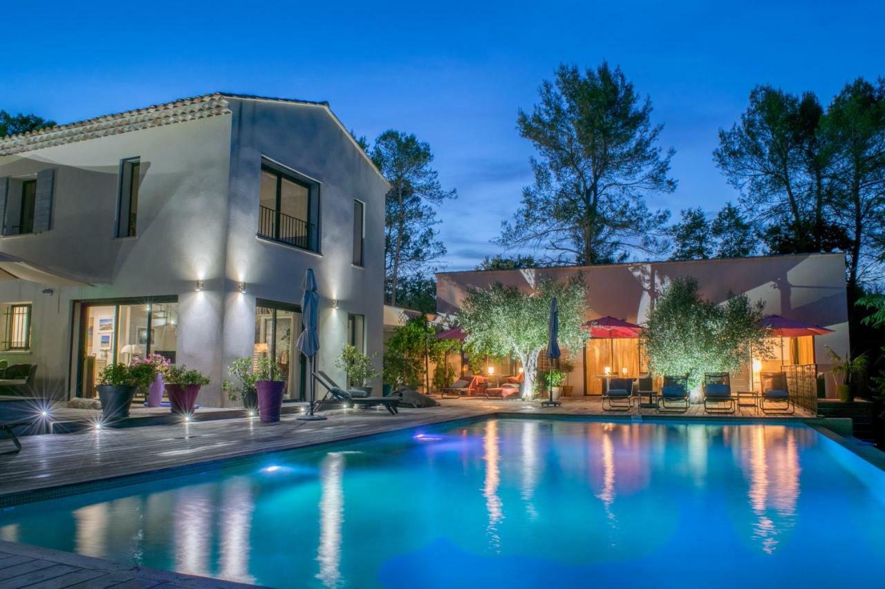 סן-מקסימין-לה-סנט-בום Sous Les Oliviers - Piscine Chauffee - Studios De Standing Tout-Equipes מראה חיצוני תמונה